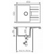 Кухонная мойка Tolero Loft TL-650 серый металлик №001