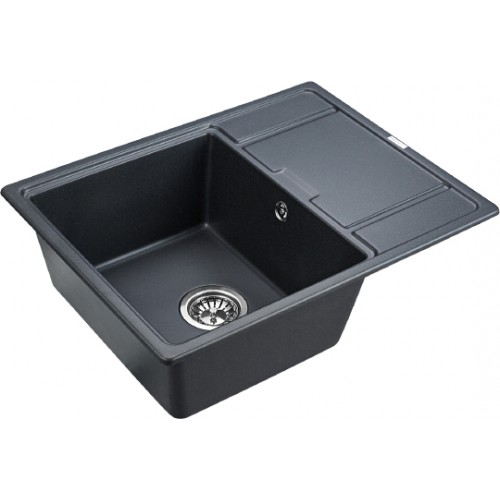 Кухонная мойка Paulmark Weimar PM216550-BLM черный металлик
