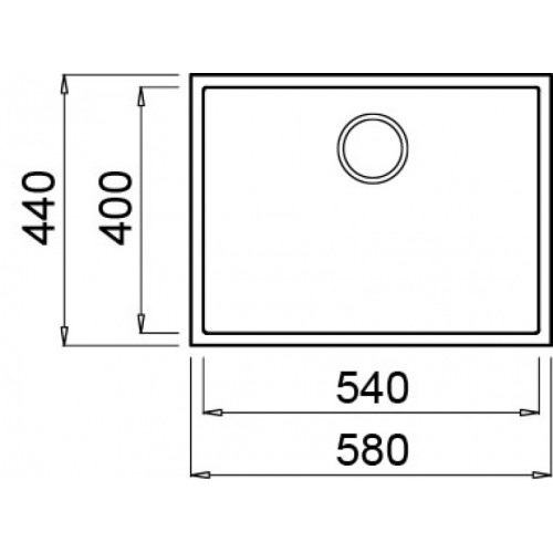 Кухонная мойка Elleci Quadra 110 Undermount K86 Black