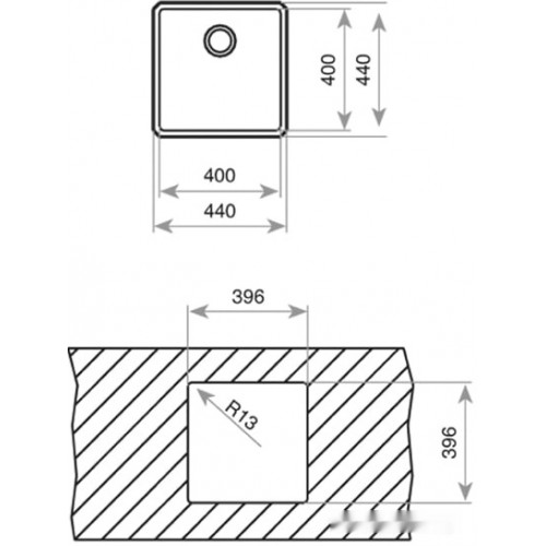 Кухонная мойка Teka Be Linea RS15 40.40