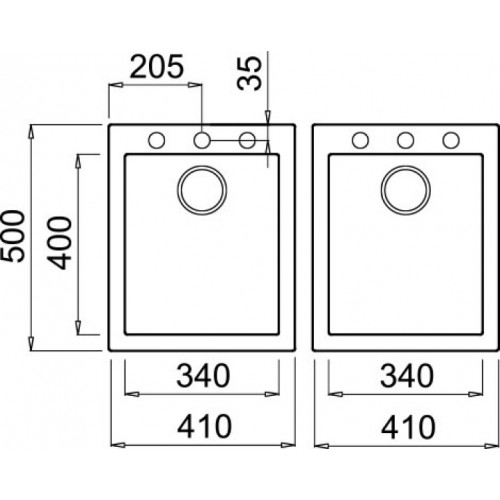 Кухонная мойка Elleci Quadra 200 Undermount Nero G40