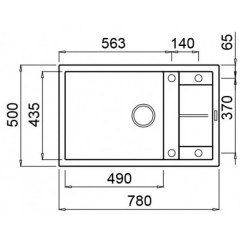Кухонная мойка Elleci Unico 310 K96 White