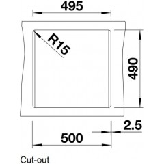 Кухонная мойка Blanco DALAGO 5 черный 525871