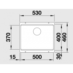 Кухонная мойка Blanco ETAGON 500-U черный 525887