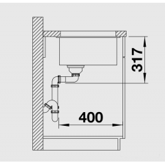 Кухонная мойка Blanco ETAGON 500-U черный 525887