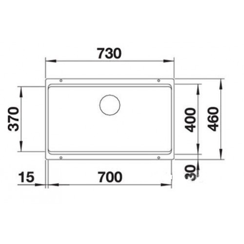 Кухонная мойка Blanco ETAGON 700-U черный 525891