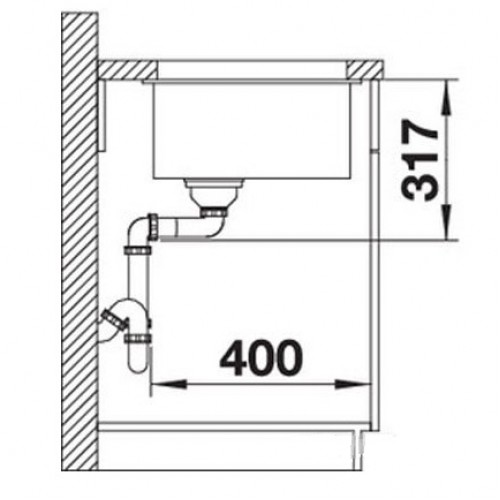 Кухонная мойка Blanco ETAGON 700-U черный 525891