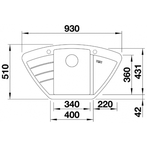 Кухонная мойка Blanco Zia 9 E (Black)