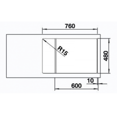 Кухонная мойка Blanco ZIA XL 6 S Compact черный
