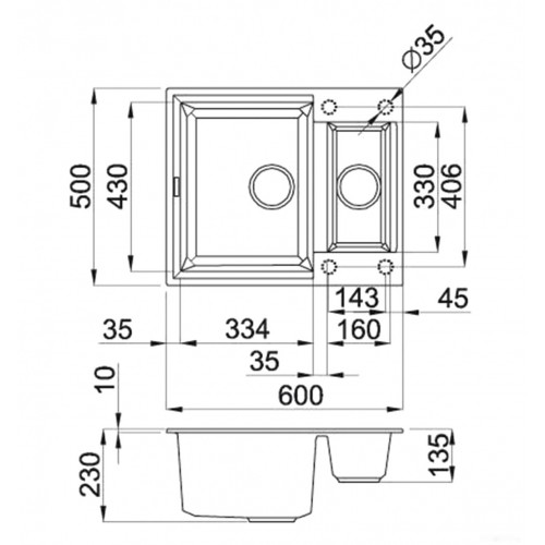 Кухонная мойка Elleci Easy 150 G68 Bianco