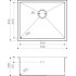 Кухонная мойка Omoikiri Taki 54-U/IF-GM (4973107)