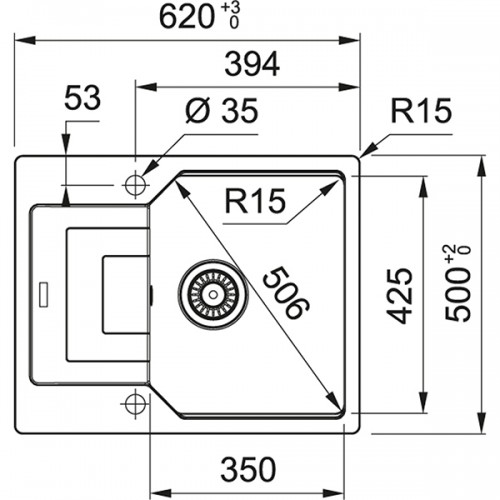 Кухонная мойка Franke UBG 611-62 графит