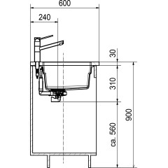 Кухонная мойка Franke Kubus 2 KNG 110-52 125.0512.504 (оникс)