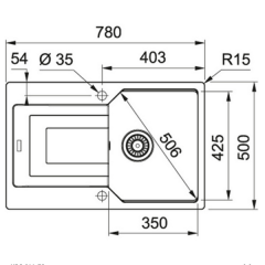 Кухонная мойка Franke UBG 611-78 (графит)