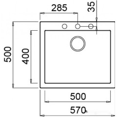 Кухонная мойка Elleci Quadra 105 G48 Cemento