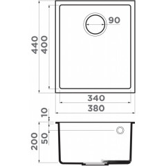 Кухонная мойка Omoikiri Bosen 38-U GR (leningrad grey)