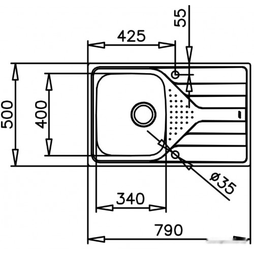 Кухонная мойка Teka Universe 45 T-XN 1B 1D MATT