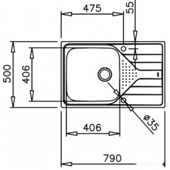 Кухонная мойка Teka Universe 50 T-XP 1B 1D MAX MCTXT