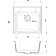 Кухонная мойка GranFest QUARZ GF-Z48 (песочный)