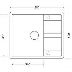Кухонная мойка Zorg Apollo 58 серый жемчуг