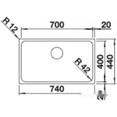 Кухонная мойка Blanco Solis 700-U 526125 (полированная)