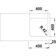 Кухонная мойка Blanco Solis 400-U полированная