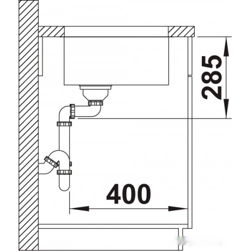 Кухонная мойка Blanco Solis 400-U 526117 (полированная)