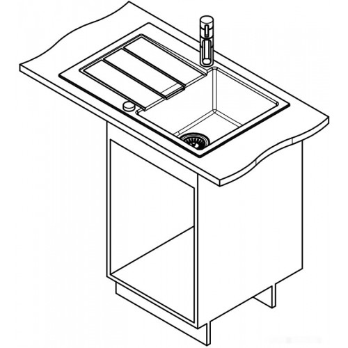 Кухонная мойка Franke S2D 611-78 оникс 143.0618.368