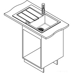 Кухонная мойка Franke S2D 611-78 сахара 143.0618.370