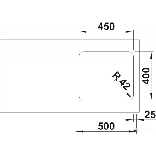 Кухонная мойка Blanco Solis 450-U 526120 (полированная)