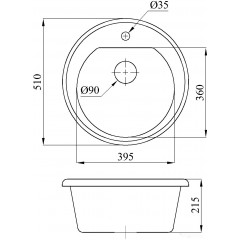 Кухонная мойка БелЭворс Traffic (антрацит)