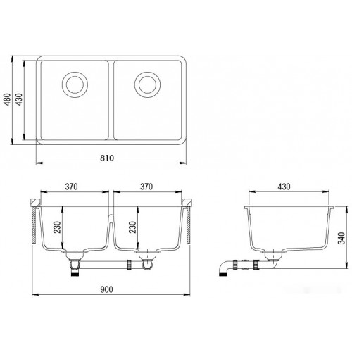 Кухонная мойка AquaSanita Arca SQA200W (черный 601)