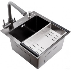 Кухонная мойка Avina HM4548 PVD (графит)