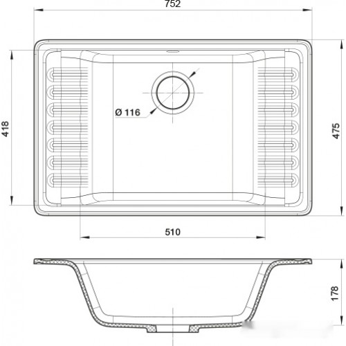 Кухонная мойка GranFest QUARZ GF-ZW71 (терракот)