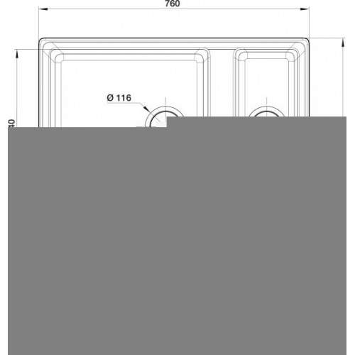 Кухонная мойка GranFest GF-LV-760K (топаз)