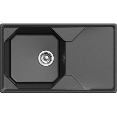 Кухонная мойка GranFest GF-U-840L (черный)
