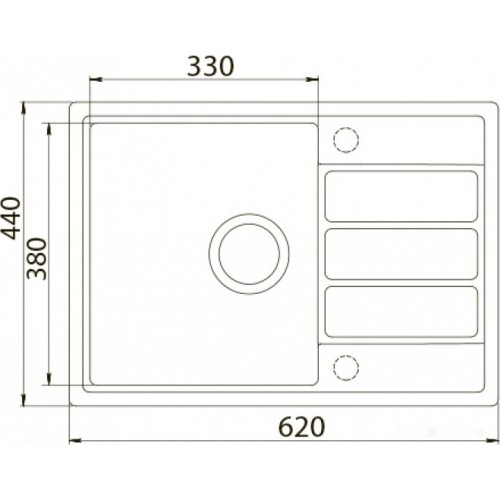 Кухонная мойка Zorg ECO 2 (песочный)