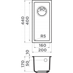Кухонная мойка Omoikiri Bosen 20-U GR (leningrad grey)