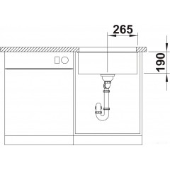 Кухонная мойка Blanco Rotan 500-U 526098 (черный)