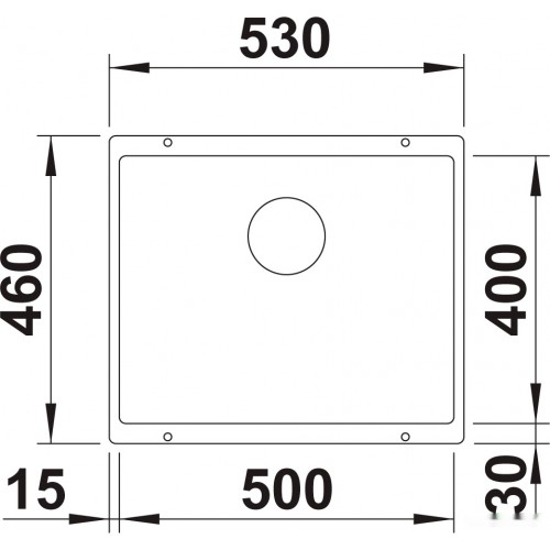 Кухонная мойка Blanco Rotan 500-U 523076 (белый)