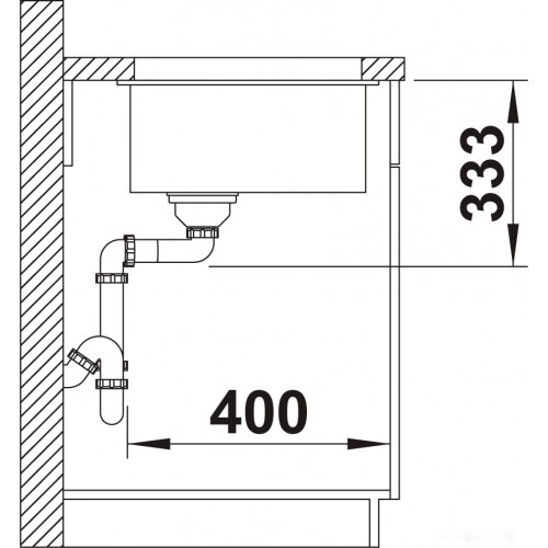 Кухонная мойка Blanco Rotan 500-U 523076 (белый)