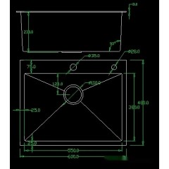 Кухонная мойка Avina HM6048 PVD (графит)