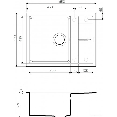 Кухонная мойка Omoikiri Sumi 65 GR (leningrad grey)