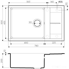 Кухонная мойка Omoikiri Sumi 78-LB GR (leningrad grey)