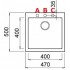 Кухонная мойка Elleci Quadra 102 K99 Dark Grey