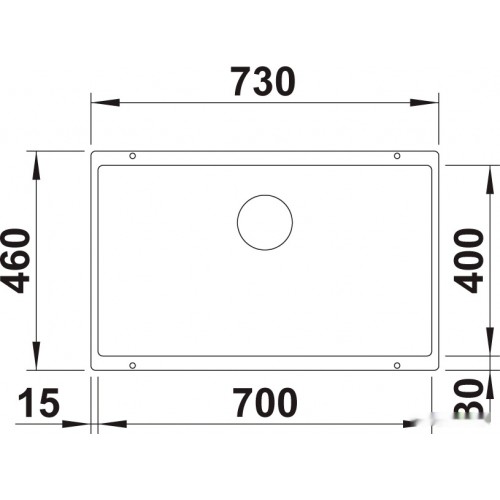 Кухонная мойка Blanco Rotan 700-U 521346 (белый)