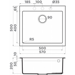 Кухонная мойка Omoikiri Bosen 57 GR (leningrad grey)