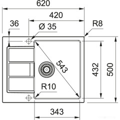 Кухонная мойка Franke Sirius 2.0 S2D 611-62 (500) Tectonite (оникс)
