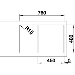 Кухонная мойка Blanco Legra 45 S 522203 (белый)