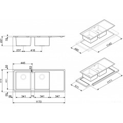 Кухонная мойка Smeg LFT116D